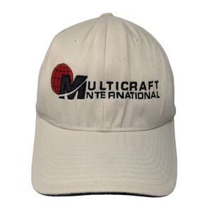 Multicraft International Fitted Hat Tan Large/XL Embroidered WearGuard